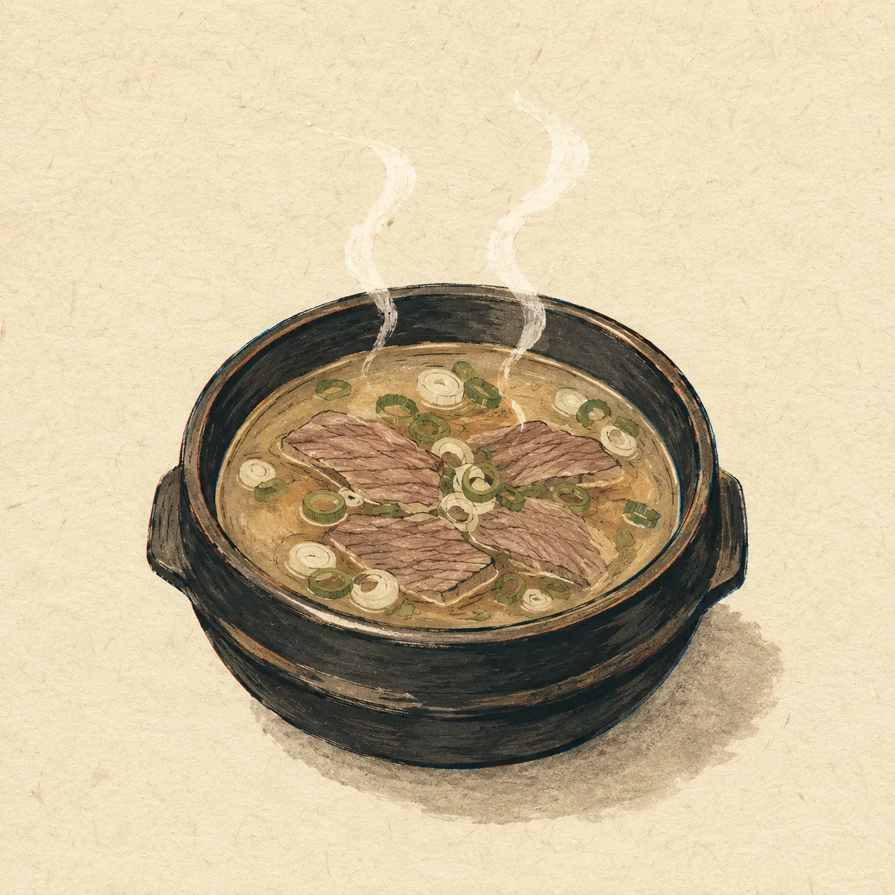 A ttukbaegi of gomtang